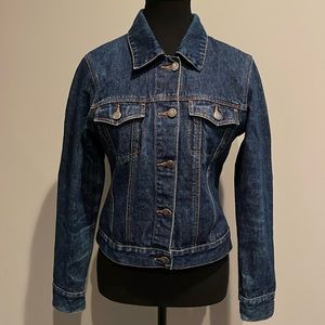 JACOB Medium Wash Blue Jean Jacket. Size Medium